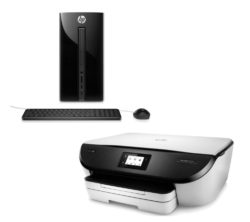 HP 460-a060na Desktop PC & ENVY 5546 All-in-One Printer Bundle